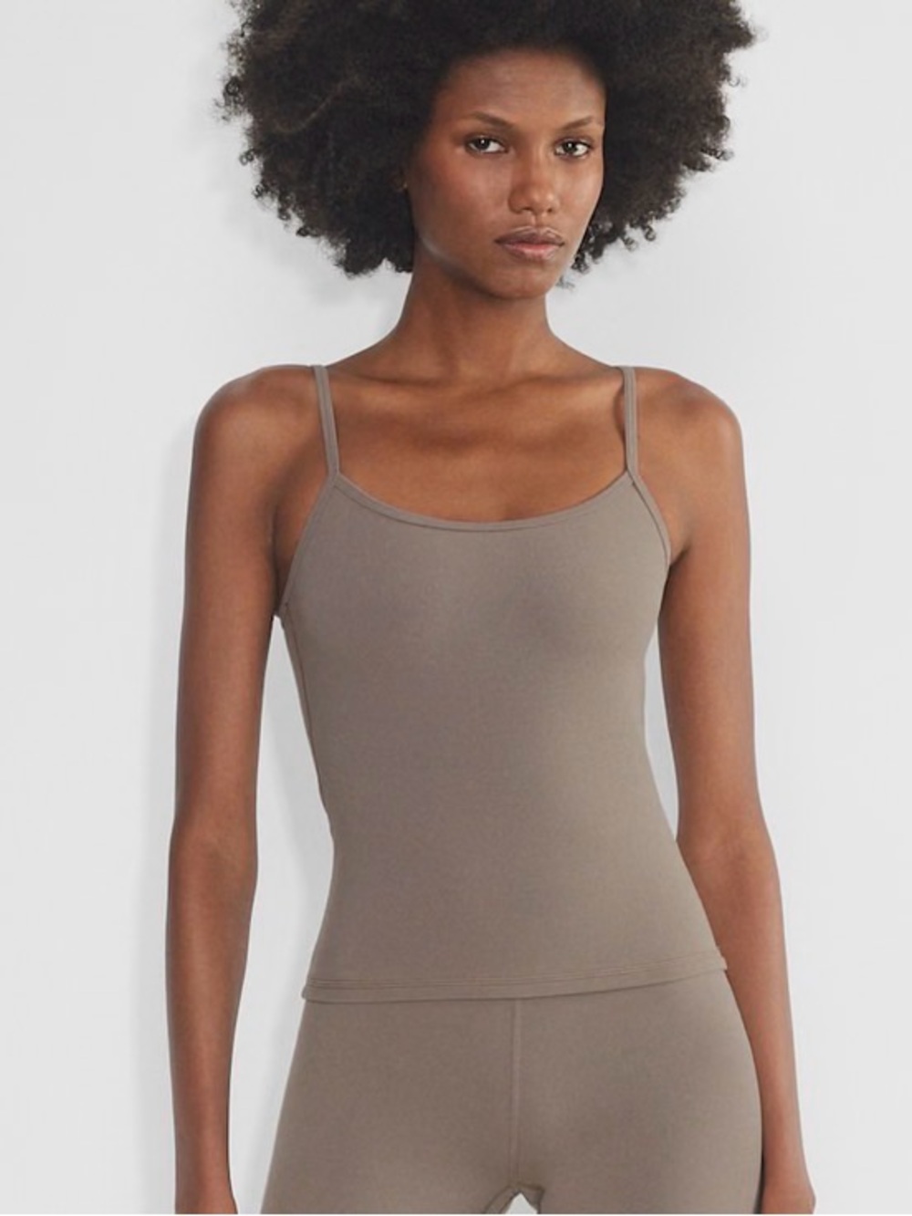 Aritzia GOLDEN Taupe Brown Cami